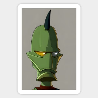 Green robot Sticker